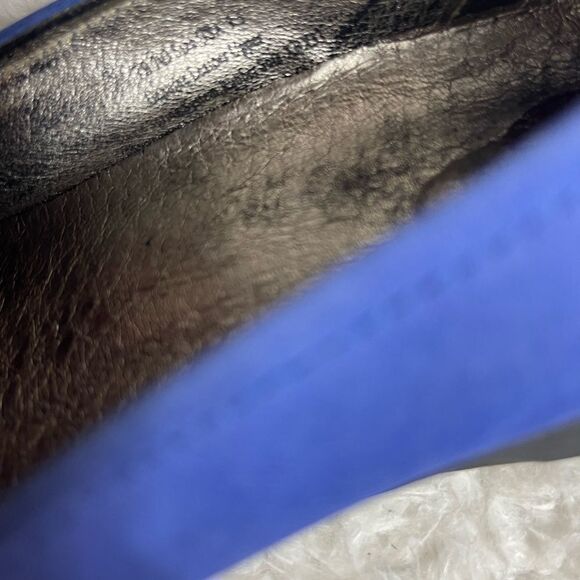 Gravity Defyer Leather Suede Royal Blue Slip On Shoe Size 7.5 - Picture 9 of 9